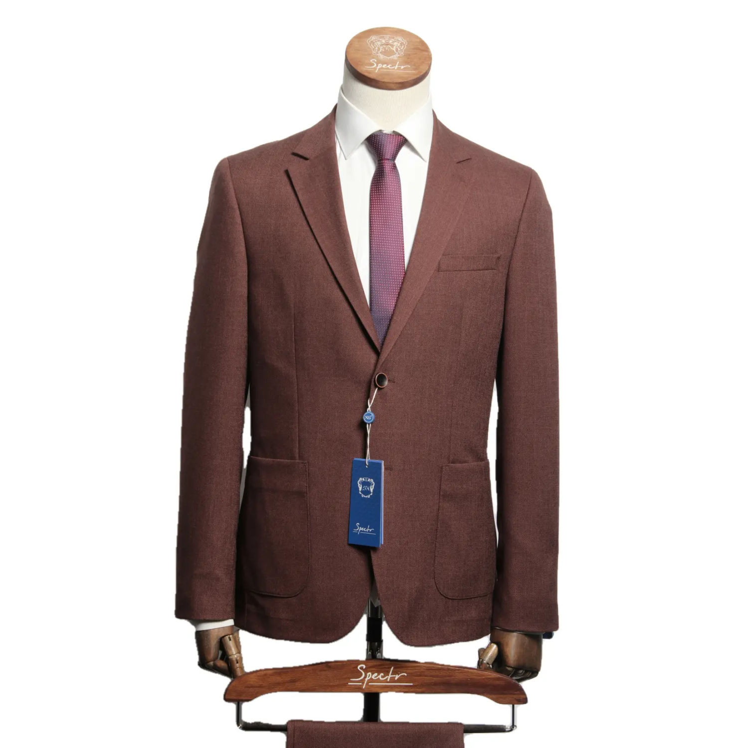 Мужской костюм "Ротшильд" кирпичный двойка slim fit
