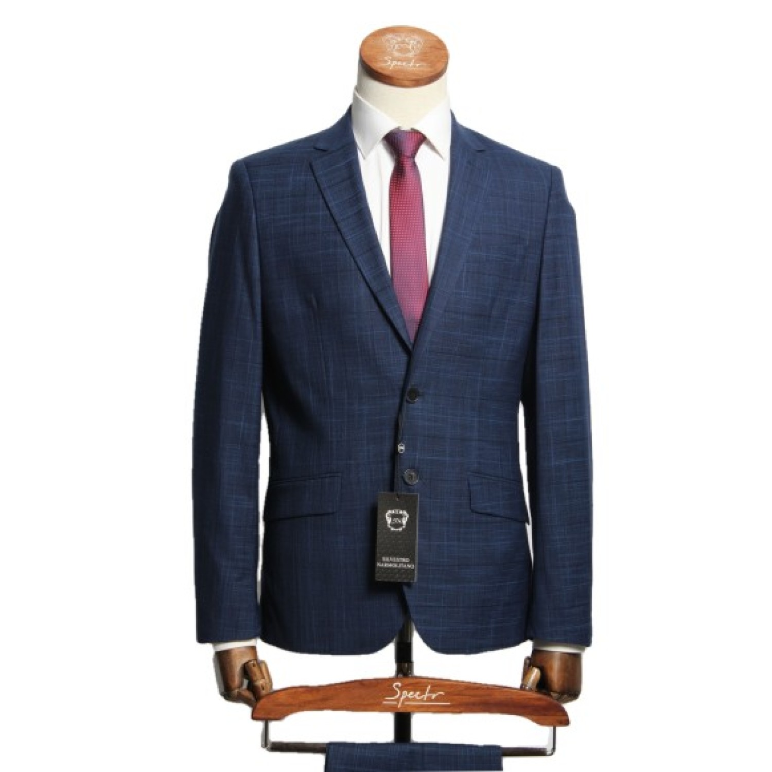 Мужской костюм "Карнешо" синий двойка slim fit Мужской костюм "Карнешо" синий двойка slim fit