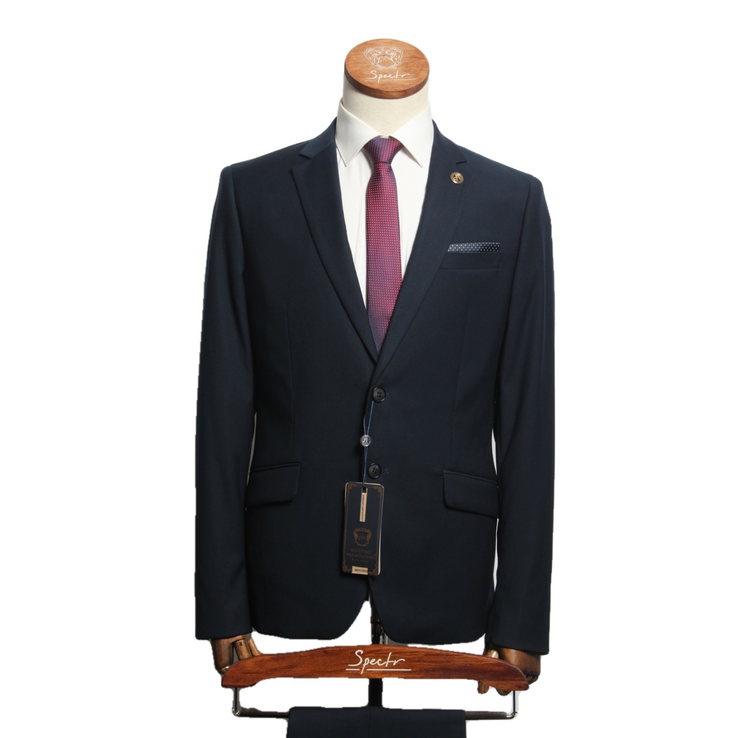 Мужской костюм "Цезарь" синий двойка slim fit