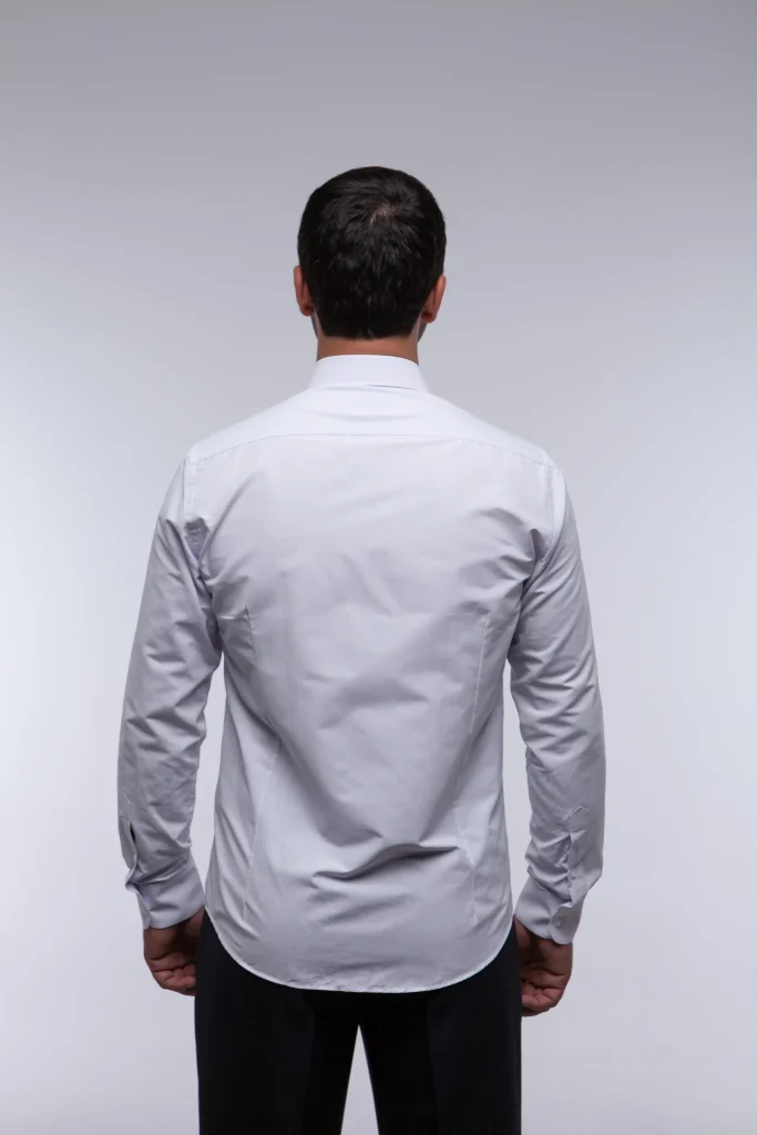 Мужская рубашка "Spectr" розовая slim fit