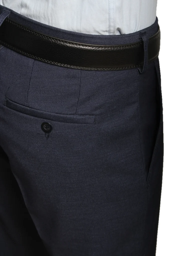 Мужские брюки "Лотус" синие slim fit