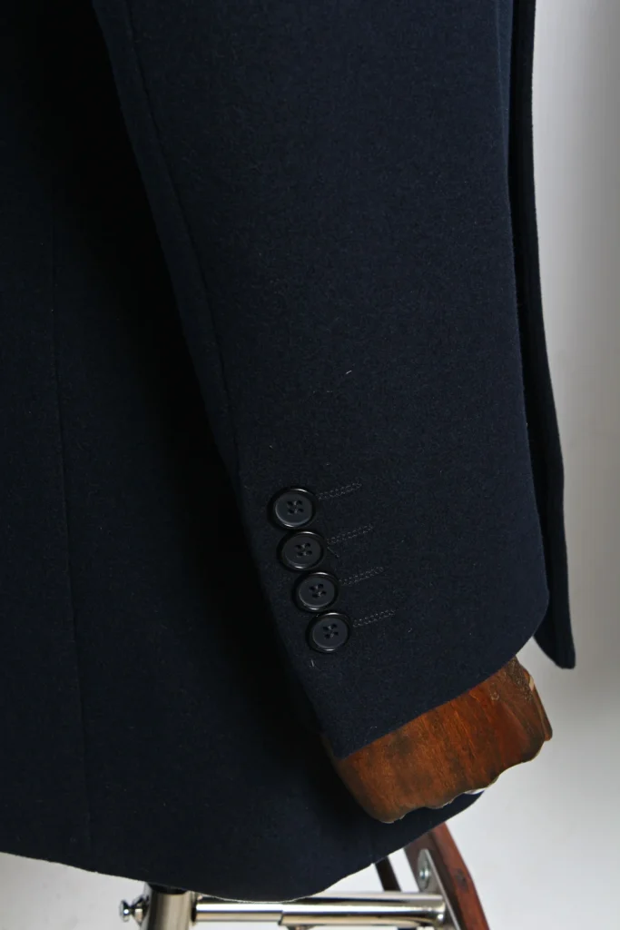 Мужское пальто "Бангор" английский, синее slim fit