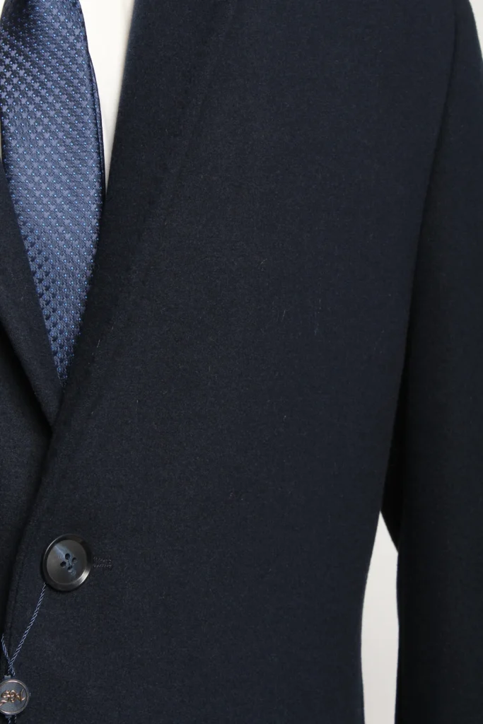 Мужское пальто "Борги" синее slim fit