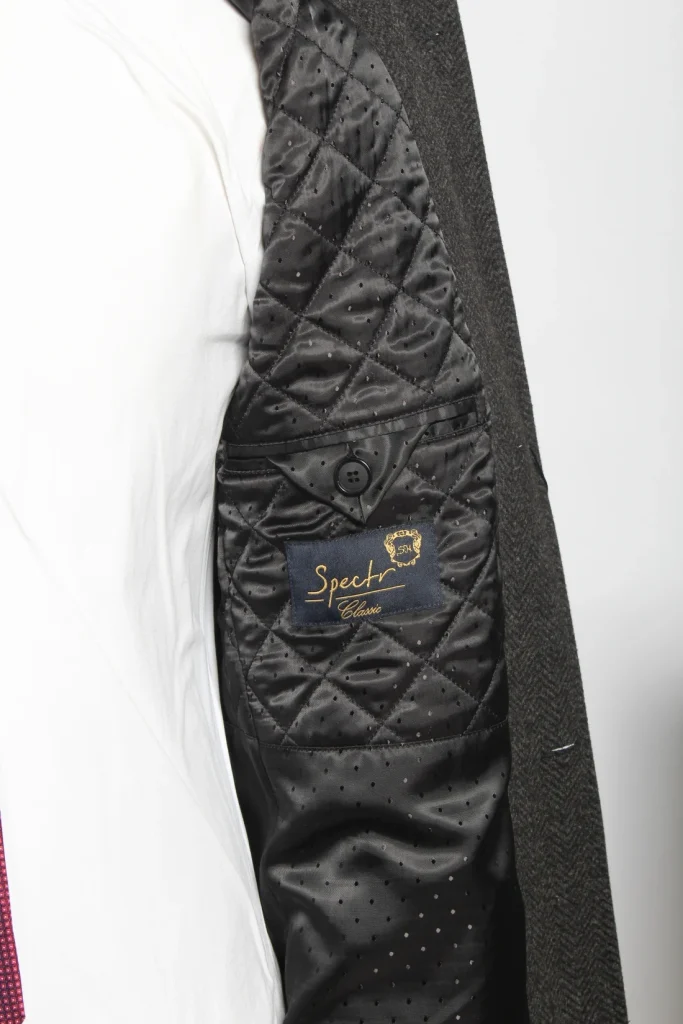 Мужское пальто "Висмар" серое со стойкой slim fit