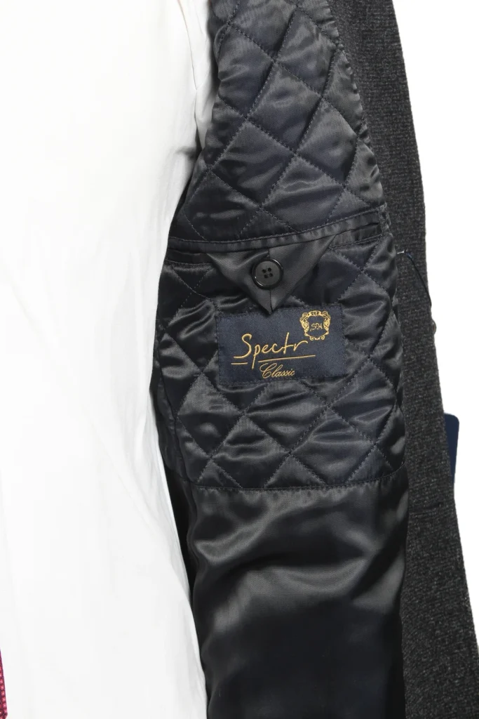 Мужское пальто "Капри" серое со стойкой slim fit