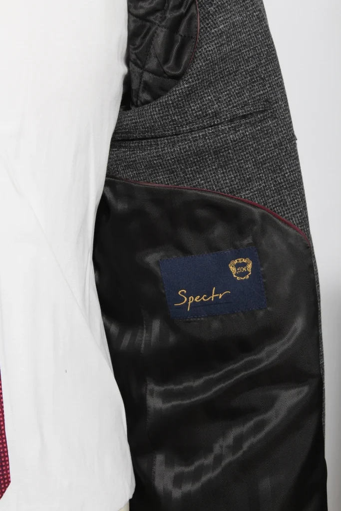 Мужское пальто "Кевин английский" серое slim fit