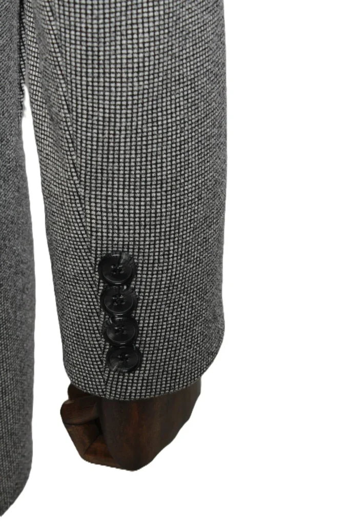 Мужское пальто "Люкс" серое, с капюшоном, slim fit