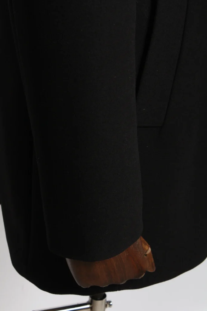 Мужское пальто "Мауро" черное slim fit