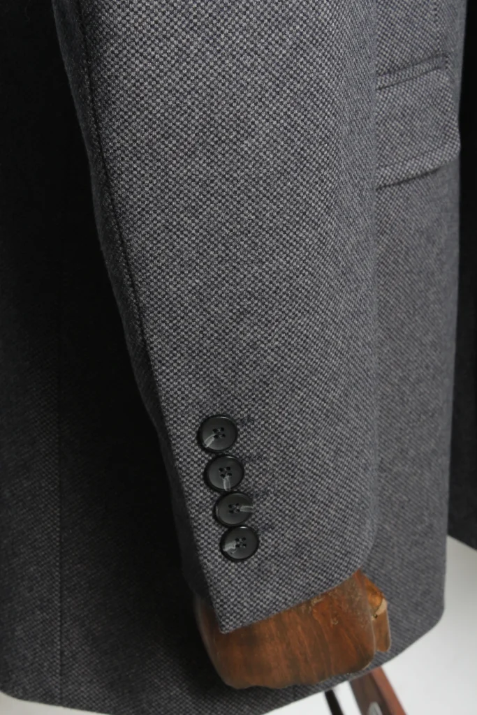Мужское пальто "Милан" английский, серое slim fit