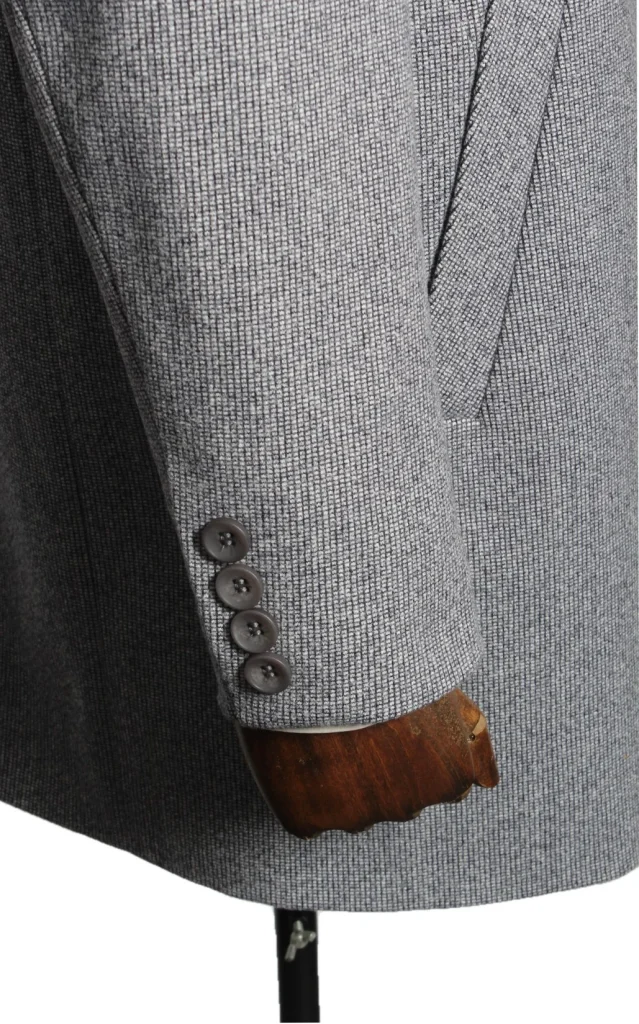 Мужское пальто "Рендал" серое со стойкой slim fit