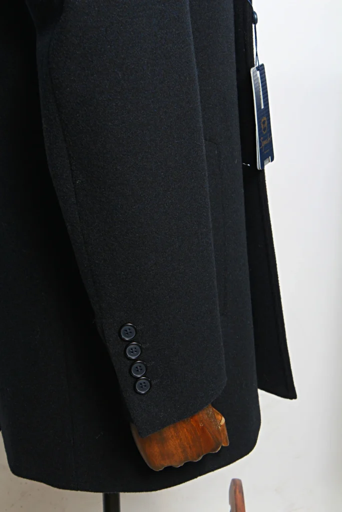 Мужское пальто "Соледар" английский, серое slim fit