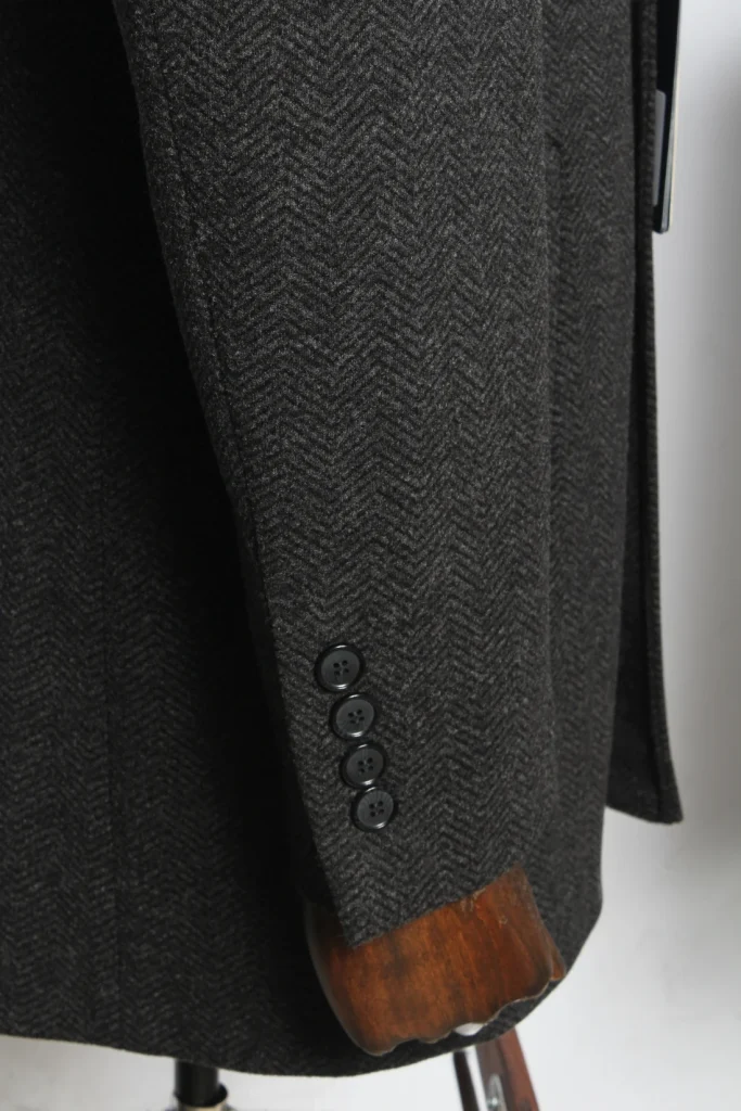 Мужское пальто "Тренто" английский, серое slim fit