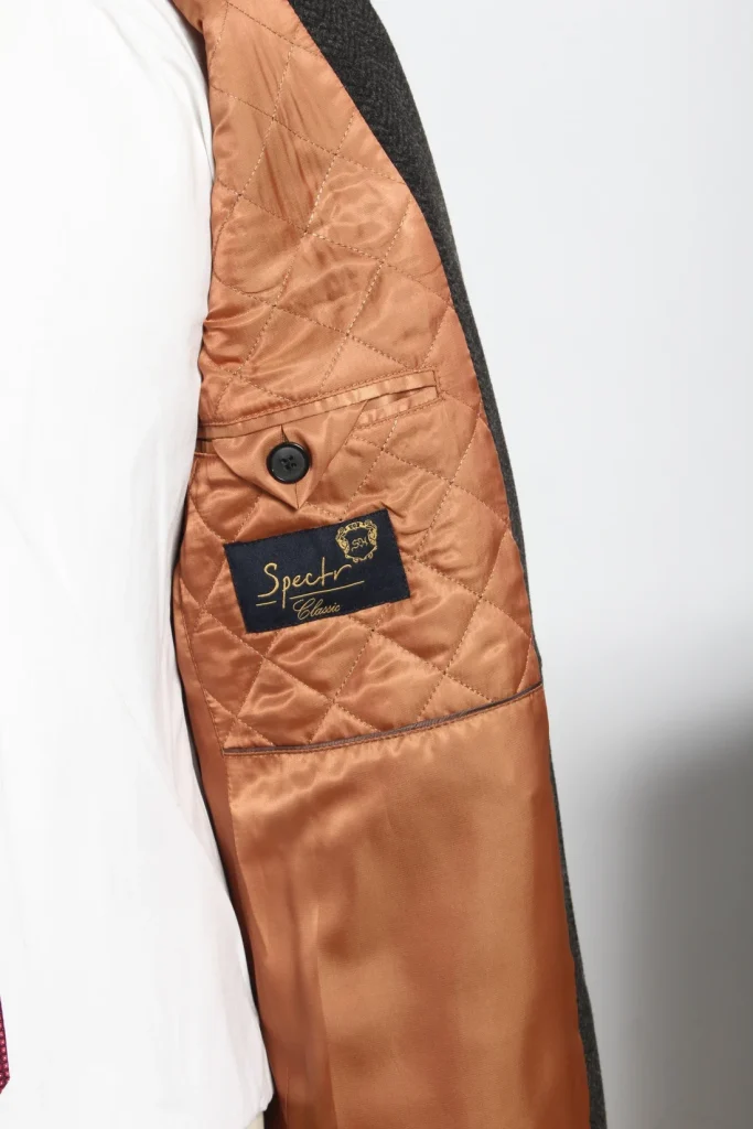 Мужское пальто "Тренто" английский, серое slim fit