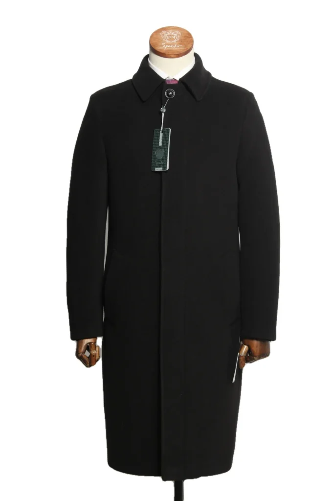 Мужское пальто "Фаворит" черное slim fit