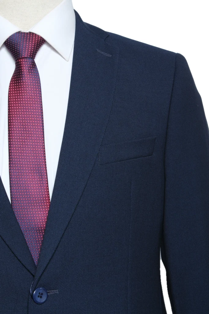 Мужской деловой костюм "Макато" синий двойка slim fit