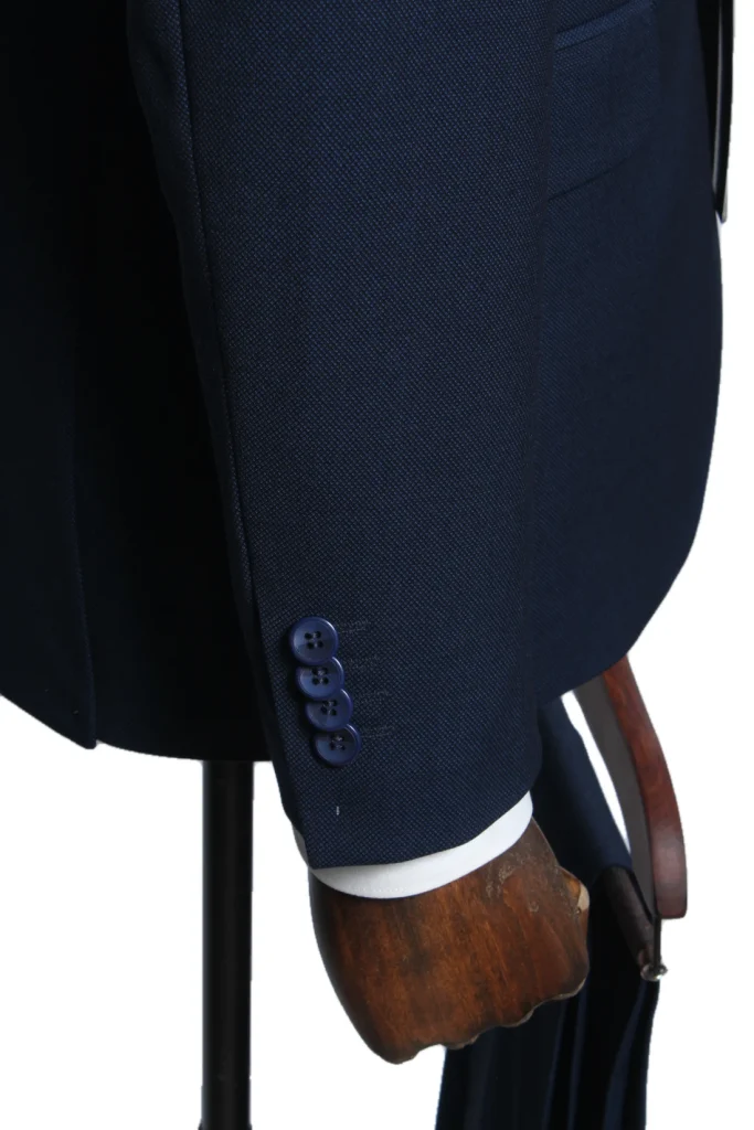 Мужской деловой костюм "Макато" синий двойка slim fit