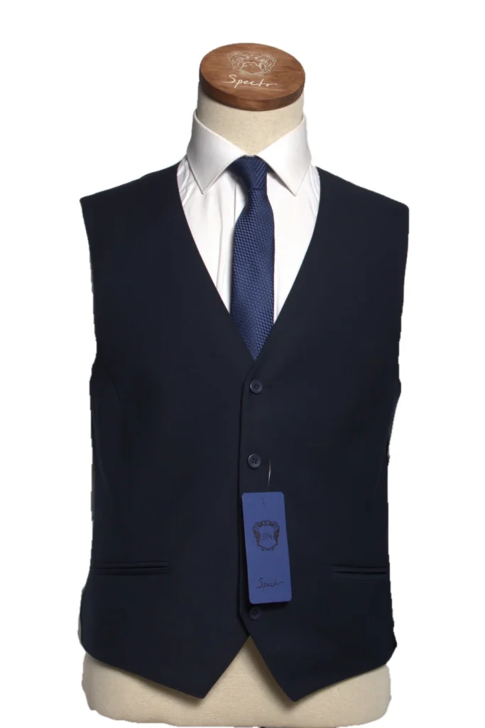 Мужской жилет "Агат" синий slim fit