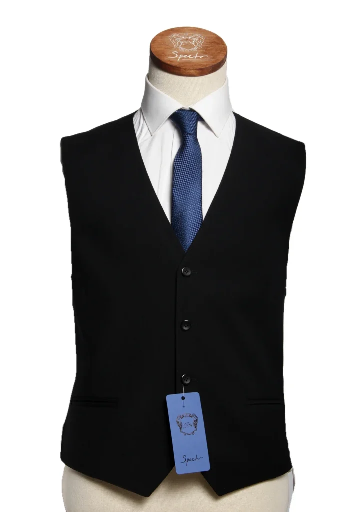 Мужской жилет "Гранит" черный slim fit