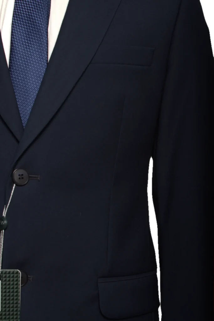 Мужской костюм "Агат" синий двойка slim fit