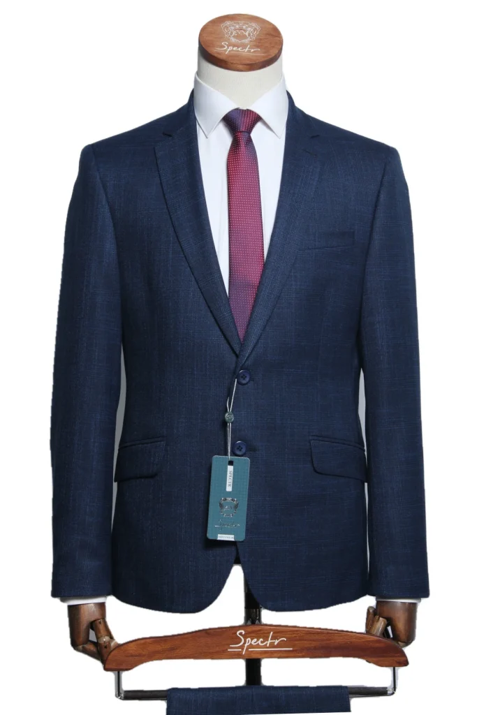 Мужской костюм "Агент" синий двойка slim fit