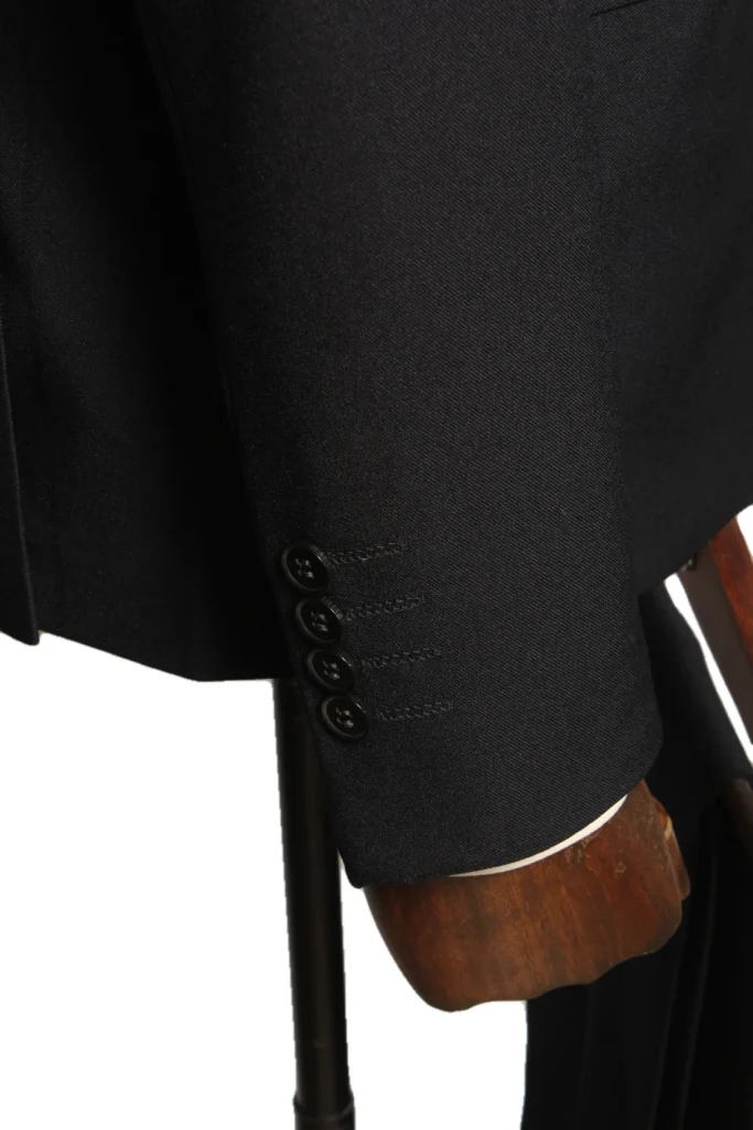 Мужской костюм "Барнес" темно - синий тройка slim fit