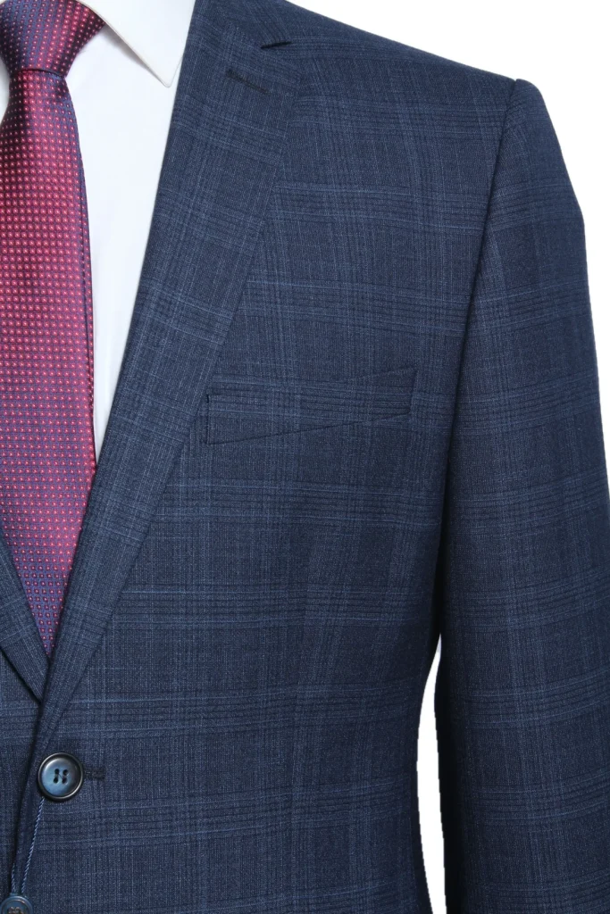 Мужской костюм "Боуман" синий двойка slim fit