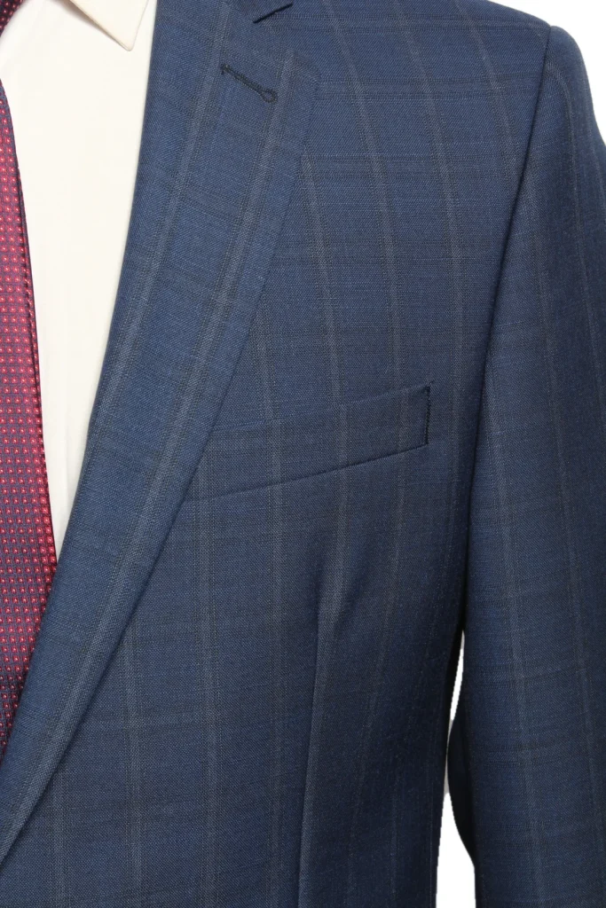 Мужской костюм "Брайн" синий двойка slim fit