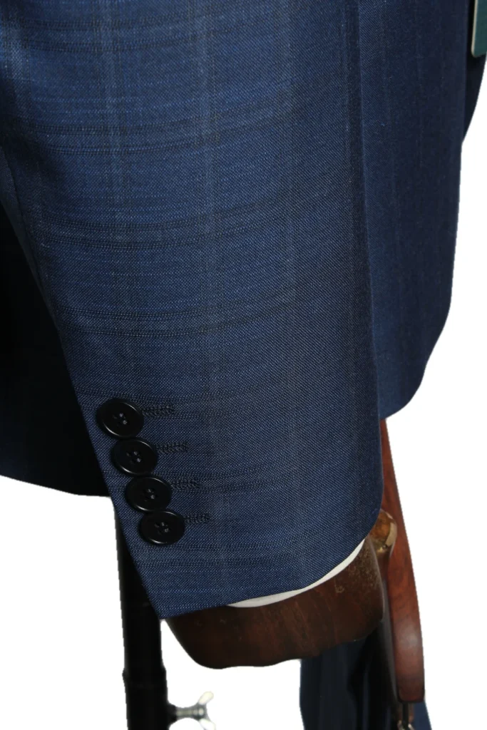 Мужской костюм "Брайн" синий двойка slim fit
