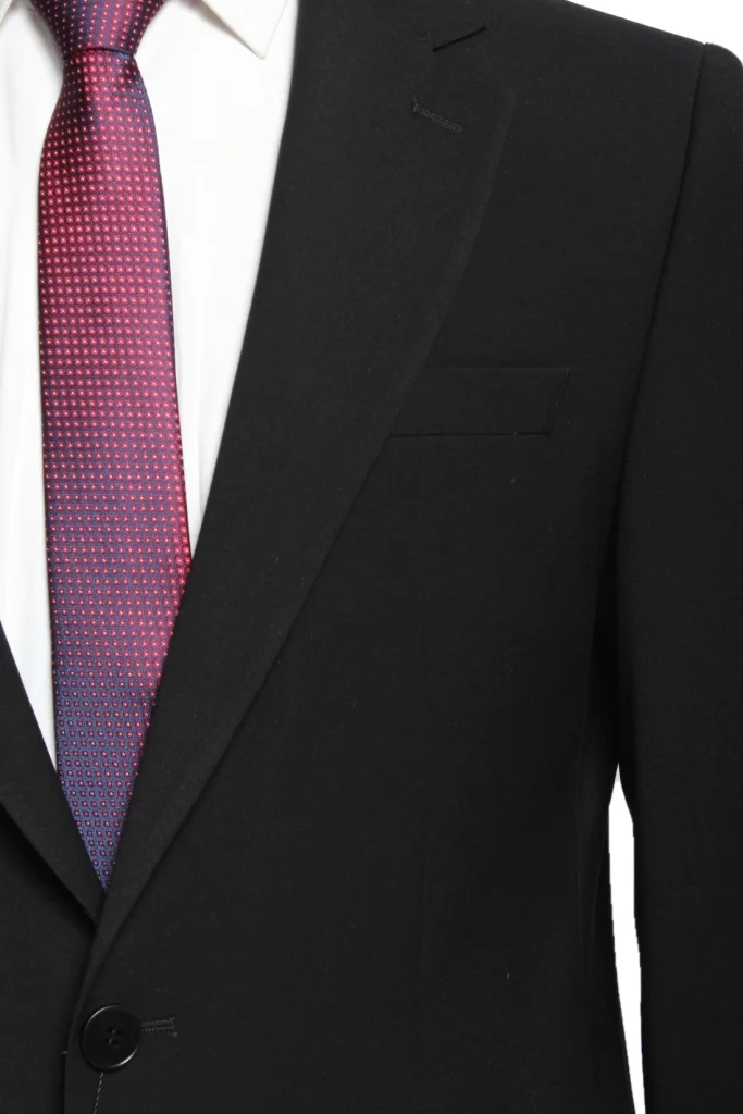 Мужской костюм "Брамсъ" черный двойка slim fit