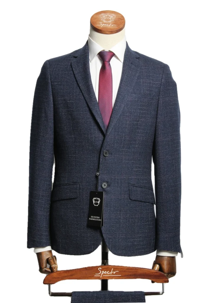 Мужской костюм "Бресто" серый двойка slim fit