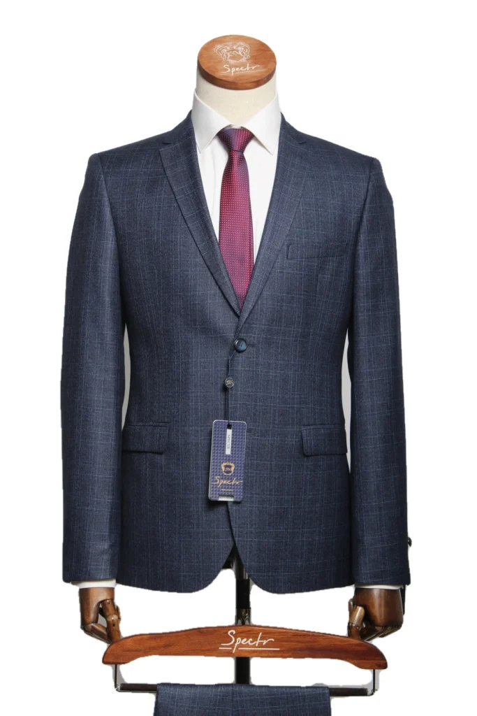 Мужской костюм "Вермут" синий двойка slim fit
