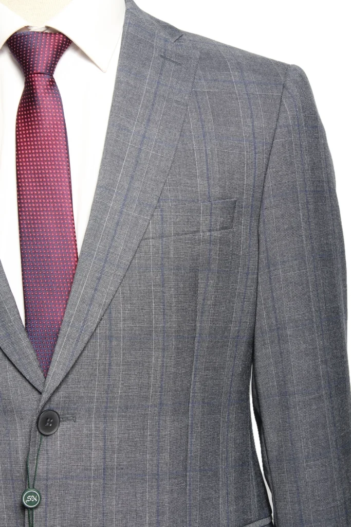 Мужской костюм "Винсент" серый двойка slim fit