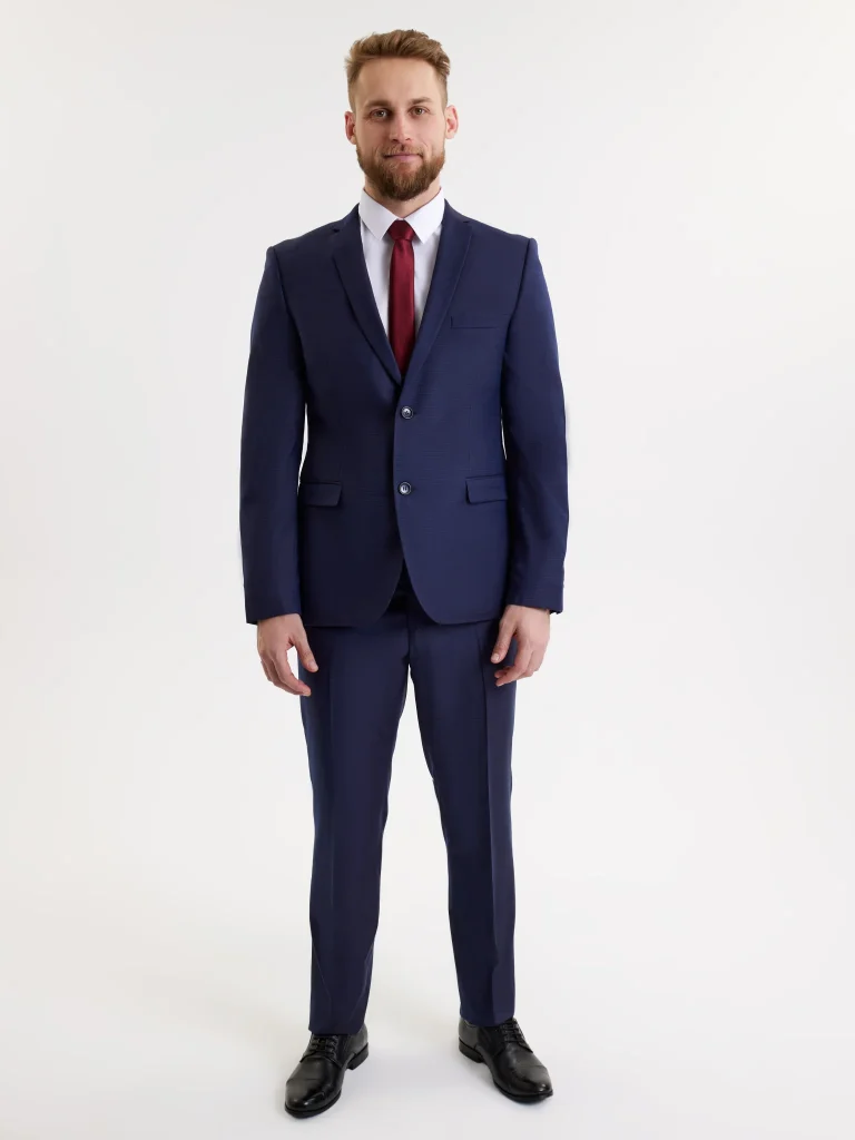 Мужской костюм "Годар" коричневый двойка slim fit