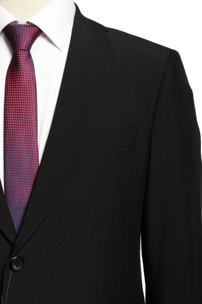 Мужской костюм "Граф" черный двойка slim fit