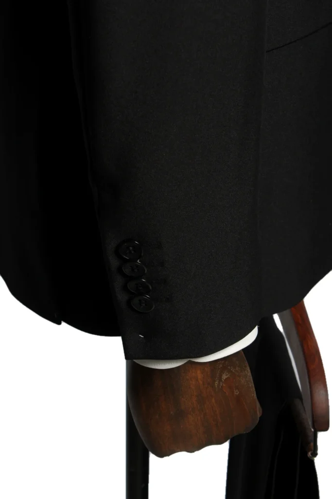 Мужской костюм "Граф" черный двойка slim fit