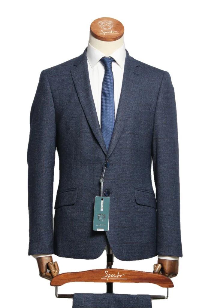Мужской костюм "Джордан" синий двойка slim fit