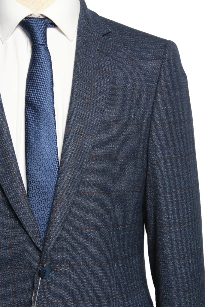 Мужской костюм "Джордан" синий двойка slim fit