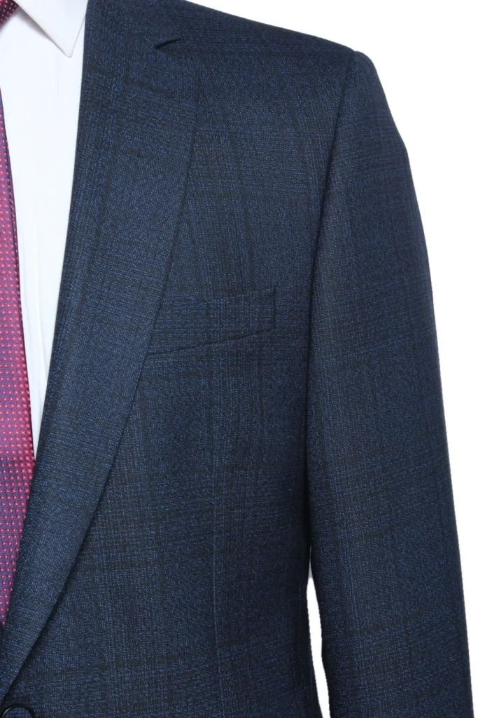 Мужской костюм "Интер" синий двойка slim fit