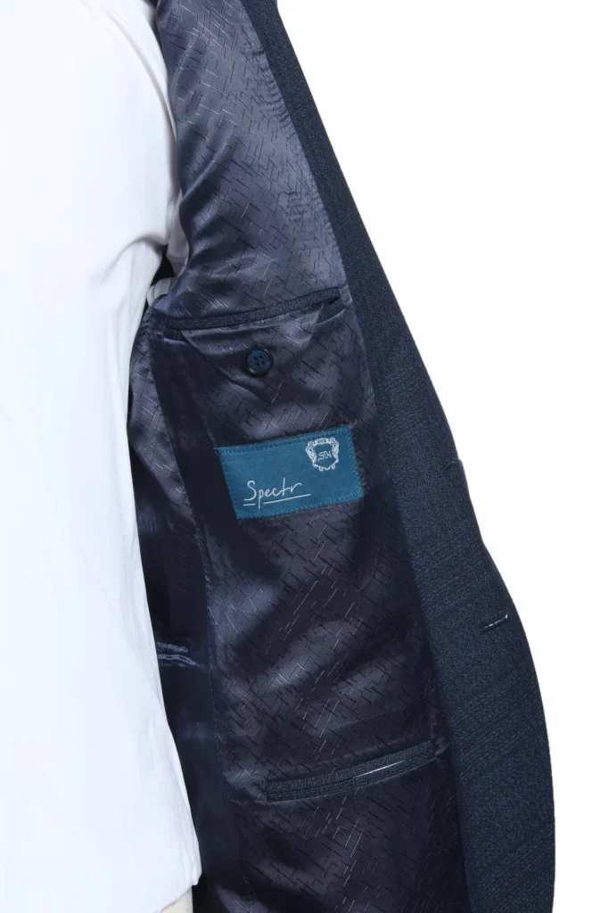 Мужской костюм "Интер" синий двойка slim fit