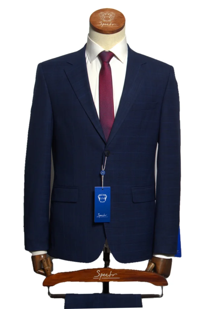 Мужской костюм "Карнэш" синий двойка slim fit