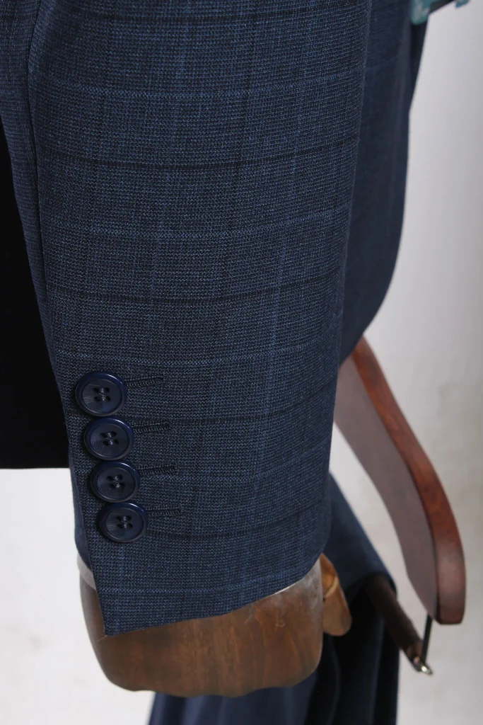 Мужской костюм "Касар" синий двойка slim fit
