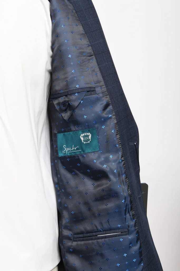 Мужской костюм "Касар" синий двойка slim fit