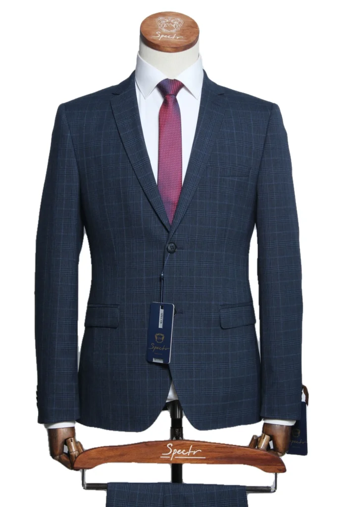 Мужской костюм "Консул" синий двойка slim fit