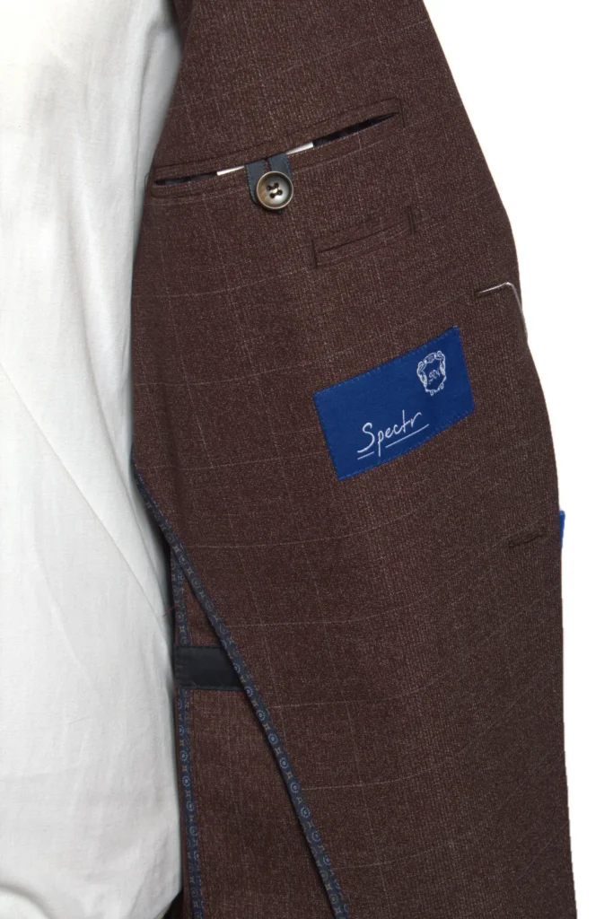 Мужской костюм "Кэнди" коричневый двойка slim fit