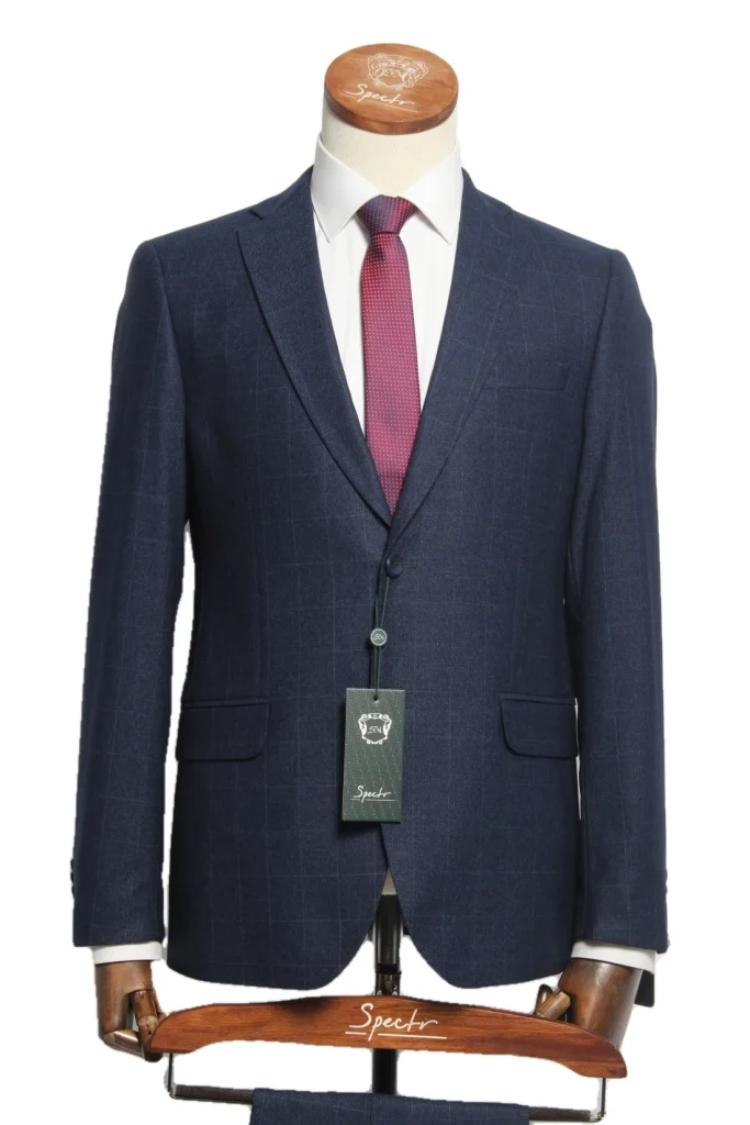 Мужской костюм "Кэнди" синий двойка slim fit