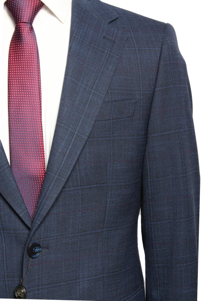 Мужской костюм "Ланс" синий двойка slim fit