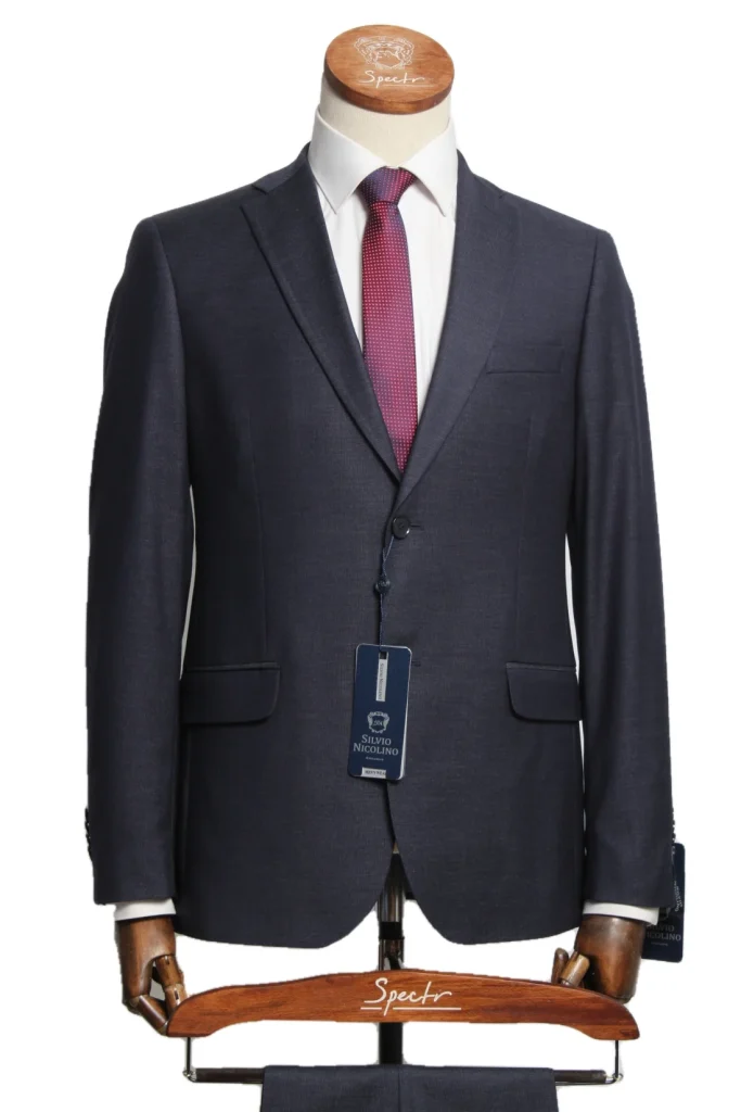 Мужской костюм "Лотус" серый двойка slim fit