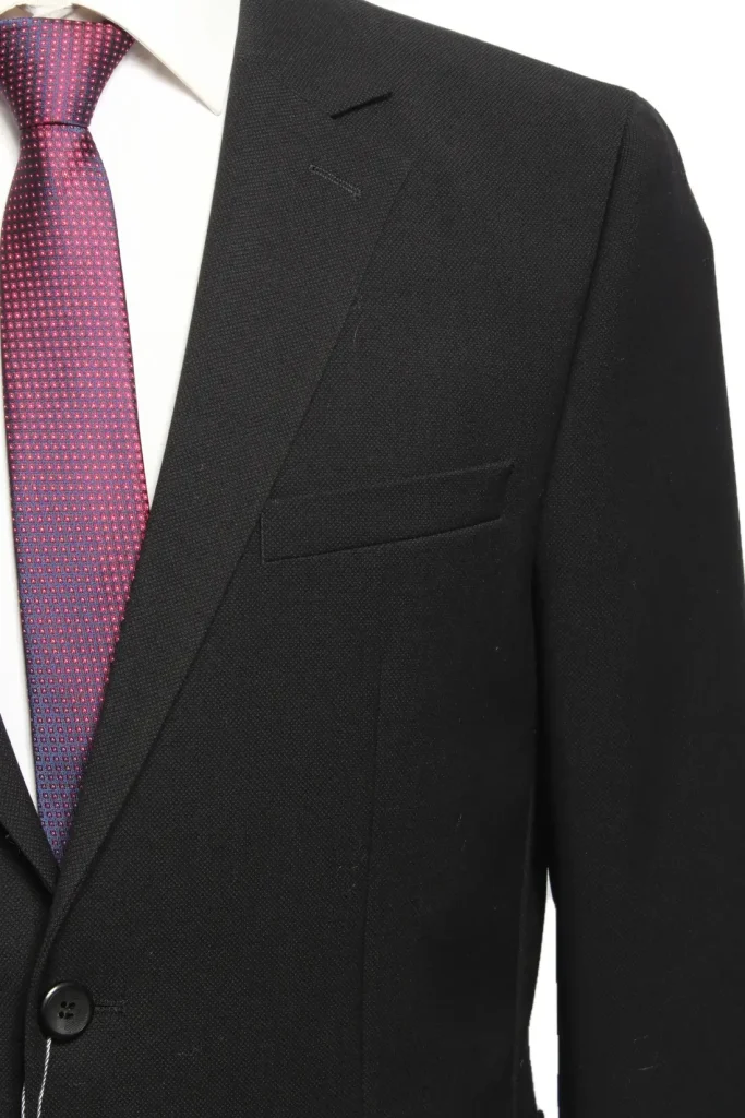 Мужской костюм "Макато" черный двойка slim fit