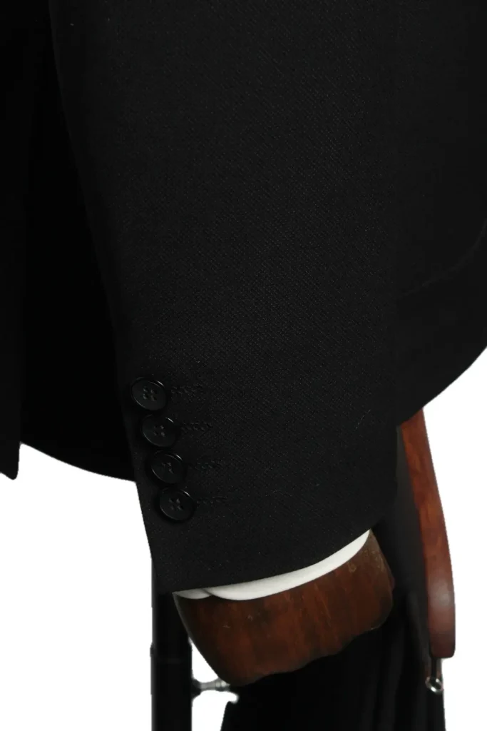 Мужской костюм "Макато" черный двойка slim fit