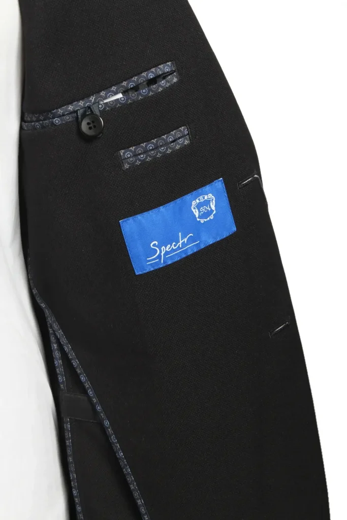 Мужской костюм "Макато" черный двойка slim fit